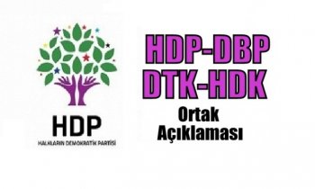 HDP-DBP-DTK-HDK Ortak Basın Açıklaması